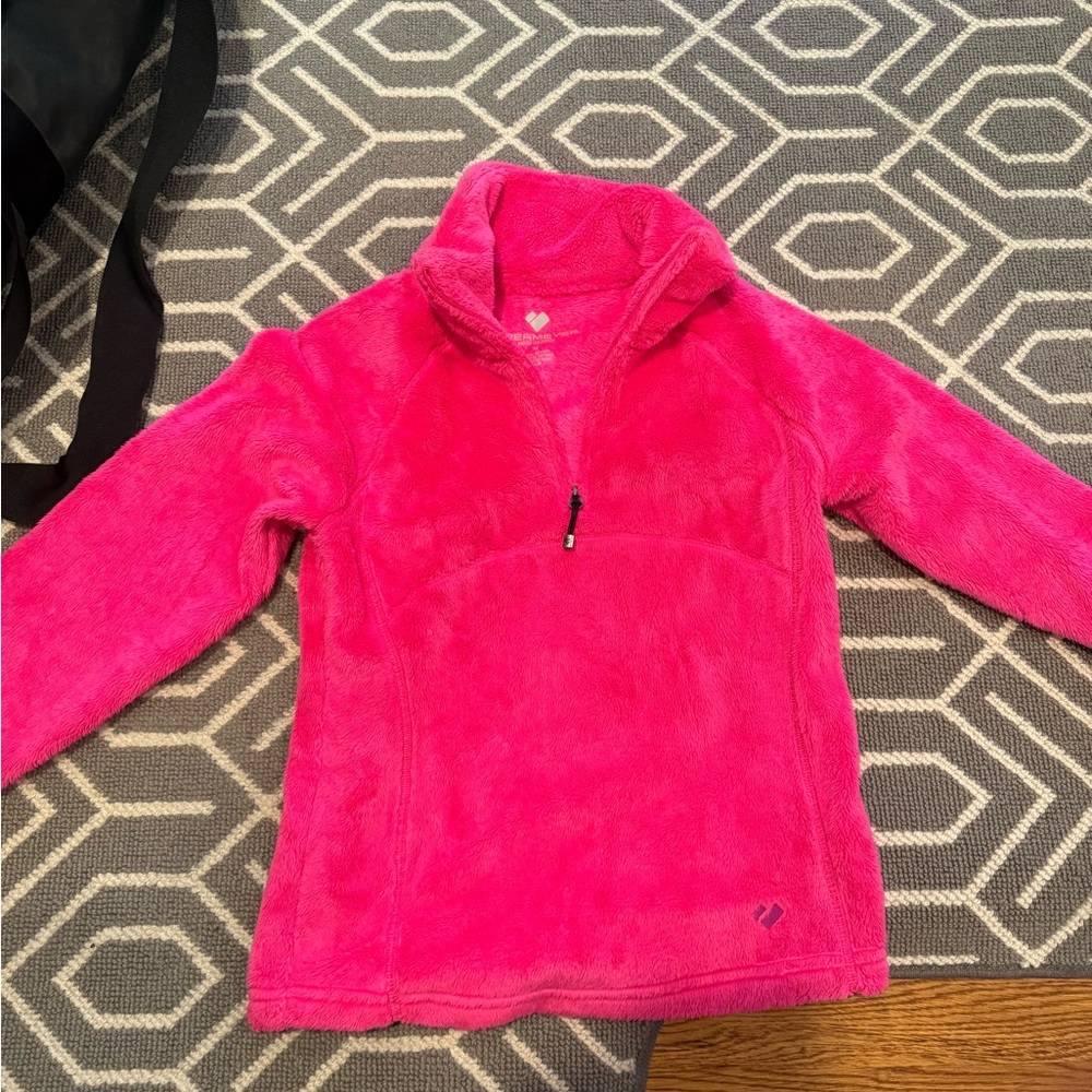 Obermeyer Bright Pink Kids Fleece Pullover